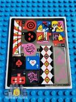 Lego DC Super Hero Girls STICKER SHEET ONLY for Lego set 41236 Harley Quinn Dorm
