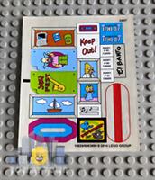 Lego The Simpsons STICKER SHEET ONLY for set 71006 The Simpsons House - NEW RARE