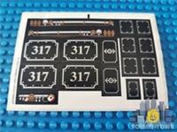 Lego Trains STICKER SHEET ONLY for set 3740, 3741, 10205, 4186868 Locomotive