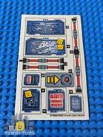 Lego Ninjago STICKER SHEET 2 ONLY for Lego set 70596 Samurai X Cave Chaos - NEW