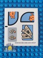 Lego SpongeBob STICKER SHEET ONLY for Lego set 3830 The Bikini Bottom Express