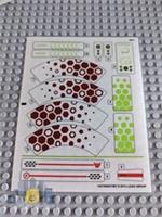 Lego Galaxy Squad STICKER SHEET ONLY for Lego Set 70708 Hive Crawler - Brand New