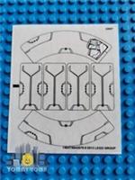 Lego Super Heroes STICKER SHEET ONLY for Lego Set 76003 Battle of Smallville