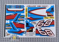 Lego Technic Model Race STICKER SHEET ONLY for Lego set 42077 Rally Car - New