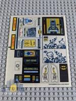 Lego Super Heroes STICKER SHEET ONLY for Lego Set 6860 The Batcave - Brand New