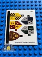 Lego Harry Potter STICKER SHEET ONLY for Set 76395 Hogwarts First Flying Lesson