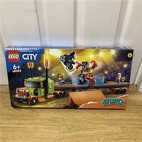 LEGO 60294 City Stuntz Stunt Show Truck & Flywheel-Powered Motorbike Toy Set