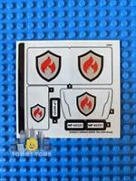 Lego City Fire STICKER SHEET 1 ONLY for Lego set 60321 Fire Brigade - Brand New