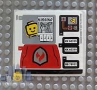 Lego City Town STICKER SHEET ONLY for Lego set 60319 Fire Rescue & Police Chase