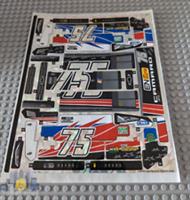 Lego Technic STICKER SHEET ONLY for Set 42153 NASCAR Next Gen Chevrolet Camaro