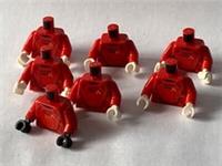 7 LEGO Star Wars Minifigure Sith JET TROOPER TORSOS Red FROM 75266 GENUINE LEGO