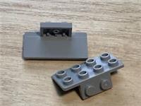 2 ORIGINAL Lego parts - 6118827 ANGLE PLATE 1X2 / 2X4light grey Star Wars