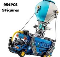 954 pcs 2024 NEW 77073 Battle Model Bus Building (no Box)