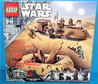 LEGO Star Wars 75396 DESERT SKIFF AND SARLACC PIT Signed By Nien Nunb Mike Quinn