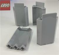 4 x Lego 87421 Light Bluish Grey Panel 3x3x6 Corner Wall - 12A