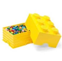 LEGO Storage Brick 6 Knobs Yellow, Stackable Box 8.47 l LARGE BEDROOM DESK TIDY