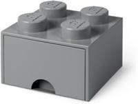 LEGO Brick with 4 Knobs 1 Drawer GREY Storage Box for LEGO Toys Desk Drawer NEW