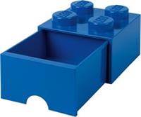 LEGO Brick with 4 Knobs 1 Drawer BLUE Storage Box for LEGO Toys Desk Drawer NEW