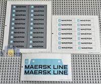 Lego Sculptures ALL 3 STICKER SHEETS for Set 10155 Maersk Line Container Ship