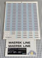 Lego Sculptures STICKER SHEETS 1 and 2 for Lego Set 10241 Maersk Line Triple-E