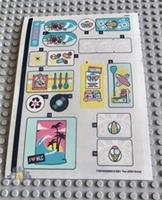 Lego Friends STICKER SHEET ONLY for Lego set 41393 Surfer Beachfront