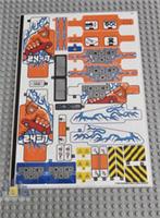 Lego Technic STICKER SHEET ONLY for Lego set 42128 Heavy-duty Tow Truck