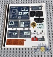 Lego Super Heroes STICKER SHEET ONLY for set 76122 Batcave Clayface Invasion