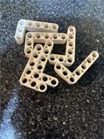 6 x NEW LEGO TECHNIC LIFTARM 1 x 5 x 3 THICK PART No : 4585040 WHITE
