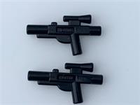 2 Lego part - black blaster from Star Wars 75372 75002 rifle GUN 4498713