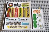 Lego Super Mario STICKER SHEET 1 AND 2 for set 72036 Baby Peach & Grand Prix Set
