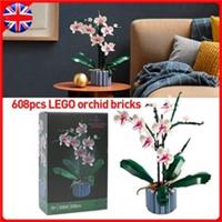 £Bouquet Orchid Desk plant toy gift building blocks bonsia Christmas present UK