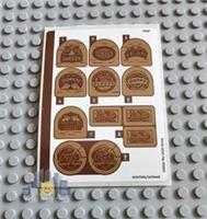 Lego Disney STICKER SHEET ONLY for Lego set 43242 Snow White & 7 Dwarfs' Cottage