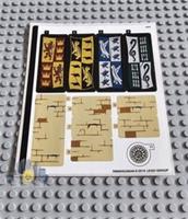 Lego Harry Potter STICKER SHEET 1 ONLY for Lego set 75954 Hogwarts Great Hall