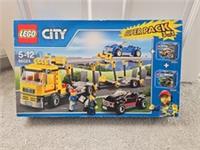 LEGO CITY 66523 - SUPER PACK 3 in 1 - CAR TRANSPORTER + RACE CAR + MONSTER TRUCK