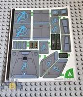 Lego Super Heroes STICKER SHEET 1 ONLY for Lego set 76248 The Avengers Quinjet