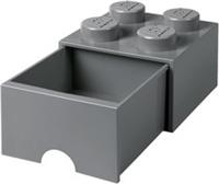 LEGO Brick with 4 Knobs 1 Drawer DARK GREY Storage Box LEGO Toys Desk Drawer