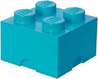 LEGO Brick with 4 Knobs 1 Drawer AZURE Storage Box LEGO Toys Desk Drawer