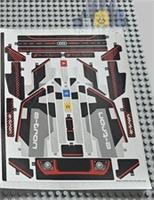 Lego Technic Model STICKER SHEET 2 ONLY for Lego set 42160 Audi RS Q e-tron
