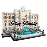 Trevi Fountain Italian Landmark (21062) 1880PCS Architecture Building Blocks