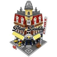 Caf Corner (10182) 2058PCS Modular Building Blocks w/ 3 Figures