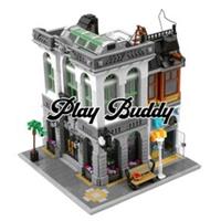 Brick Bank Building Blocks 2380PCS w/ 5 Figures (10251) ABS Kit