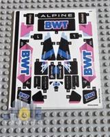 Lego Speed Champions STICKER SHEET for 77248 BWT Alpine F1 Team A524 Race Car