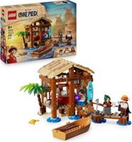 LEGO ONE PIECE Windmill Village Hut Toy with a Boat, Young Luffy, Shanks &...