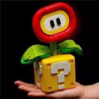 Super Mario Fire Flower Plant Building Block Set Game Model Brick Toys 349pcs