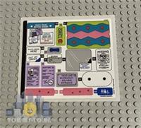 Lego Icons STICKER SHEET 2 ONLY for Lego set 10352 The Simpsons : Krusty Burger