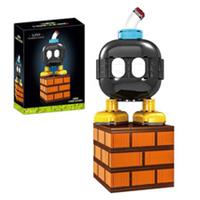Super Mario Black Bomb Figure Building Blocks Set Game Inspired Display Mode Toy