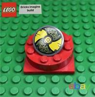 LEGO NEW Round Shield with Curved Face with Yellow and Green (75902, 104738) -7C