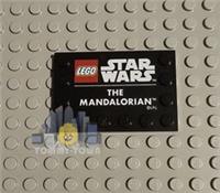 Lego Star Wars (6180pb152) Modified 4x6 Tile For 75328 The Mandalorian Helmet