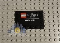 Lego Super Heroes (6180pb153) Modified 4x6 Tile For Lego Set 76209 Thor's Hammer