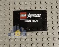 Lego Super Heroes (6180pb133) Modified 4x6 Tile For Set 76165 Iron Man Helmet